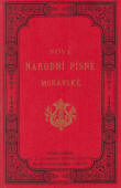 Nové národní písně moravské s nápěvy do textu vřaděnými - obálka publikace